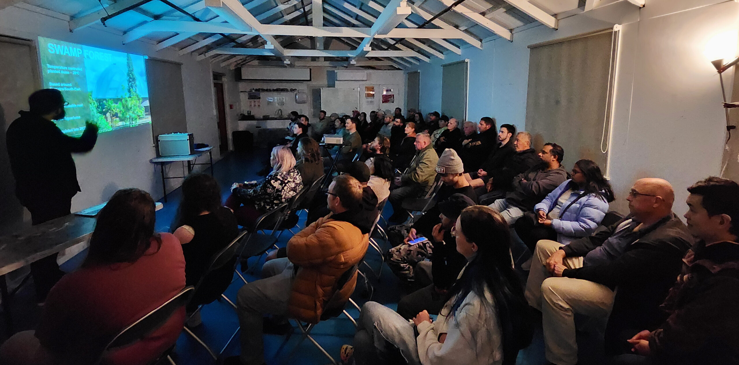 A packed audience at an AAA meeting